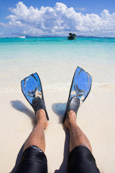 Snorkelling on siam bay, Phuket,Thailand