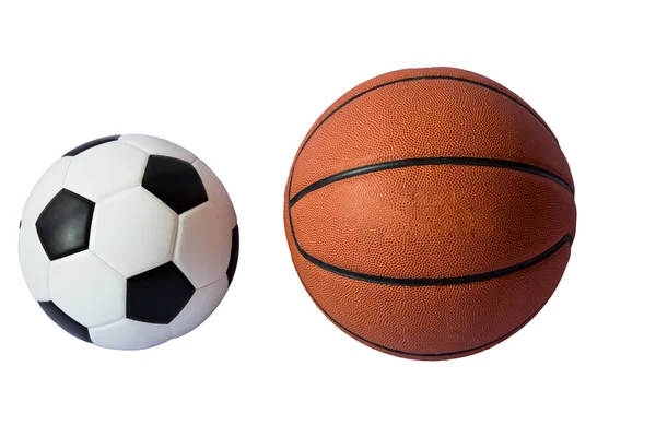 Koszykówka i piłka nożna Piłka — Zdjęcie stockowe