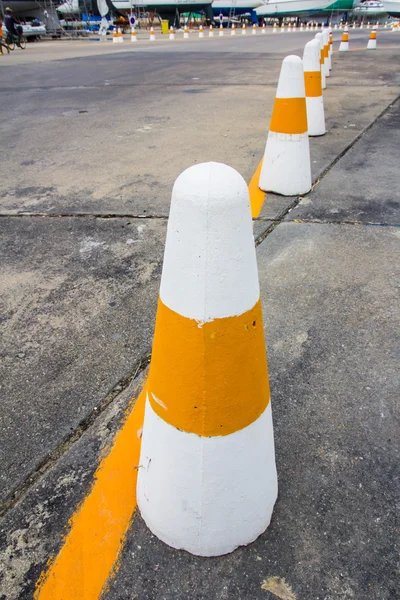 Traffic cone on road track — Stock Photo, Image