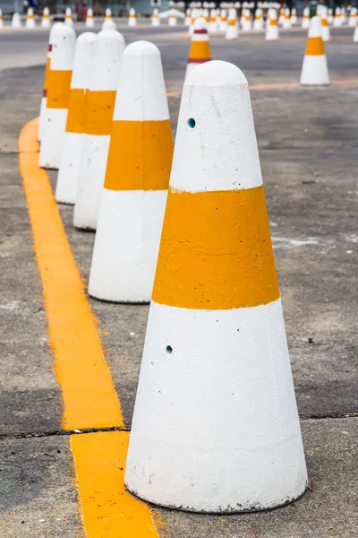 Traffic cone on road track — Stock Photo, Image