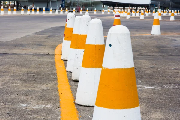 Traffic cone on road track — Stock Photo, Image