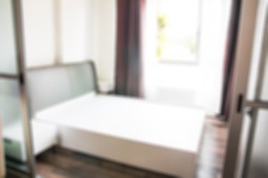 Boş modern yatak bulanıklık