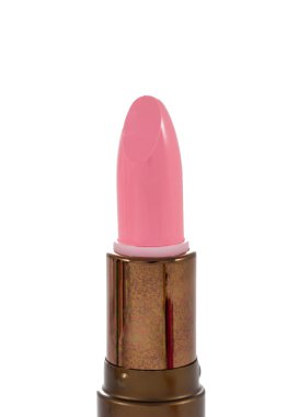 Beyaz arkaplanda pembe ruj