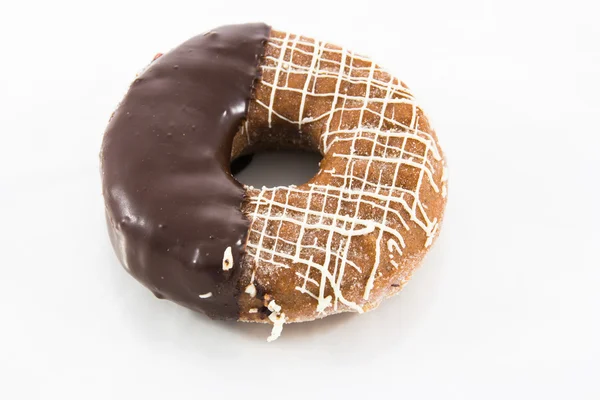 Fechar o donut de chocolate — Fotografia de Stock