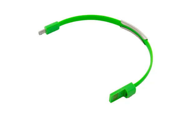 Cable verde USB —  Fotos de Stock