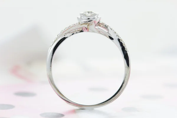 Κοντινό πλάνο dimond δαχτυλίδι — Φωτογραφία Αρχείου