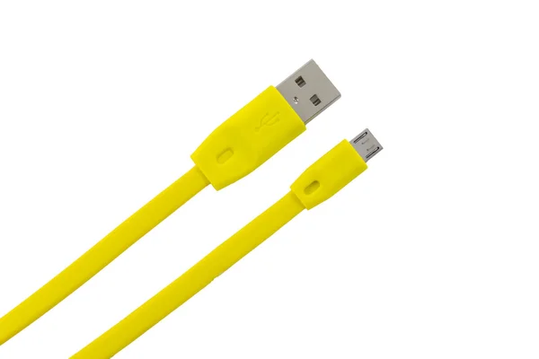 Przewód Usb na białym tle — Zdjęcie stockowe