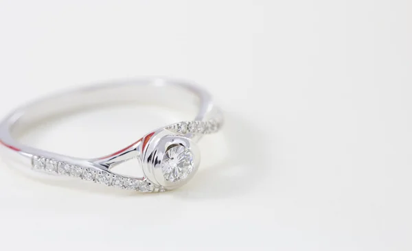 Close up anel diamante — Fotografia de Stock
