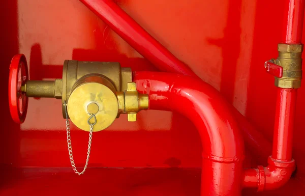 Close up fire hose — Stock Photo, Image