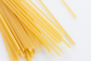 dry pasta isolated on a white clipart