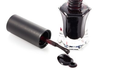 Beyaz parlak tırnak cilası