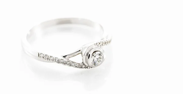 Close up anel de diamante — Fotografia de Stock