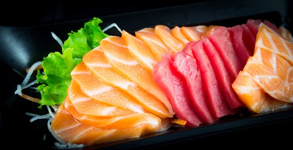 Sashimi comida japonesa conjunto — Fotografia de Stock