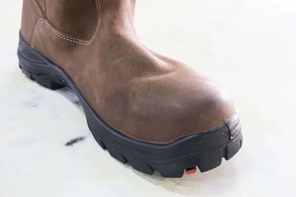 Close up safety shoe — Stock Photo, Image