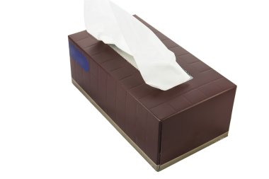 Beyaz arka plan üzerinde izole doku kutusu