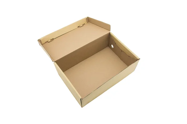 Крупним планом картонна коробка — стокове фото