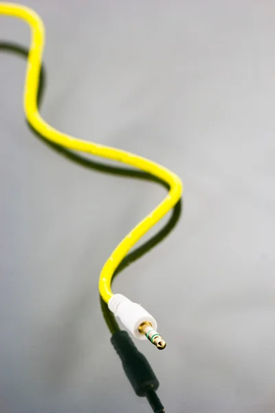 Close Up Aux Cable — Stock Photo, Image