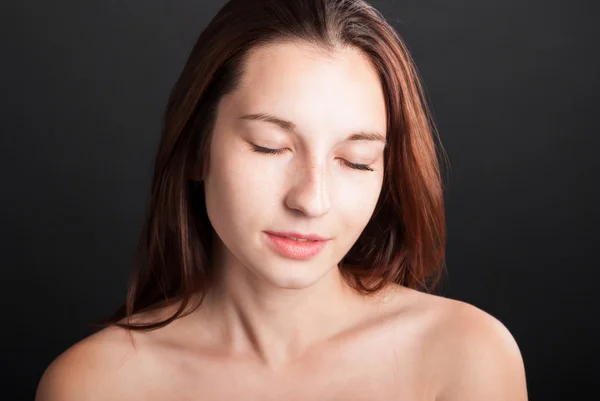 Menina atraente e seus sonhos — Fotografia de Stock