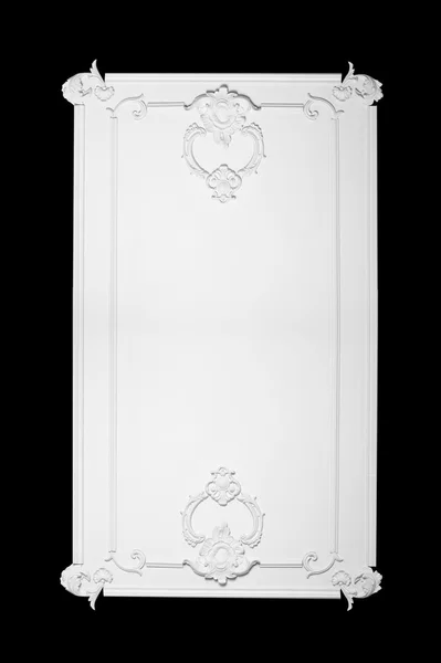 Architectural element of decor moldings on wall frame isolated — Stock Image Architectural element of decor moldings on wall frame isolated Royalty Free Stock Photos