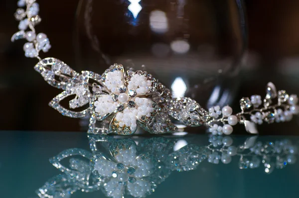 花嫁の美しい宝石類の組成 — ストック写真