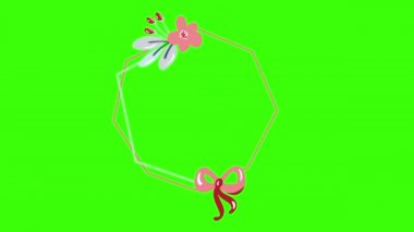 Noel animasyonu yeşil renkli Holly Jolly 'ye mesaj atmış. Kaligrafi Harf Tasarımı İskandinav geometrik elementler çerçeve çelengi. Tatil Selamlaması İçin Yaratıcı