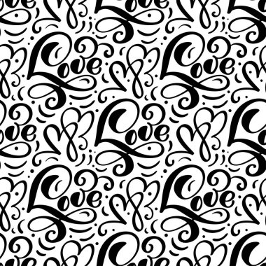 Sevgililer günü için kaligrafi, düğün, aşk harfleriyle kusursuz bir düzen..