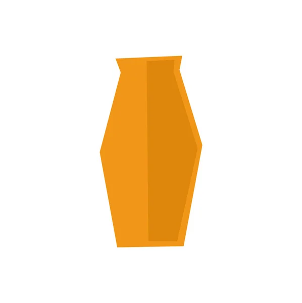 Abstract trendy hand drawn vector vase. Design illustration for Interior element. Vase isolated on white background. Scandinavian minimalist style. Modern print, boho poster. Home decor — Stock Vector