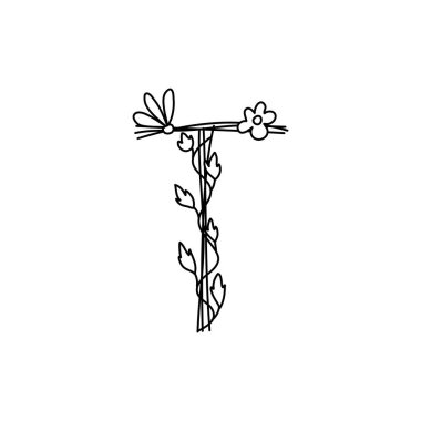 Klasik, çiçekli, kalın harfli bir logo yayı. Klasik Yaz Harfleri Tasarım Vektörleri Siyah Renkli ve Çiçekli Tek Çizgili Çiçekli El