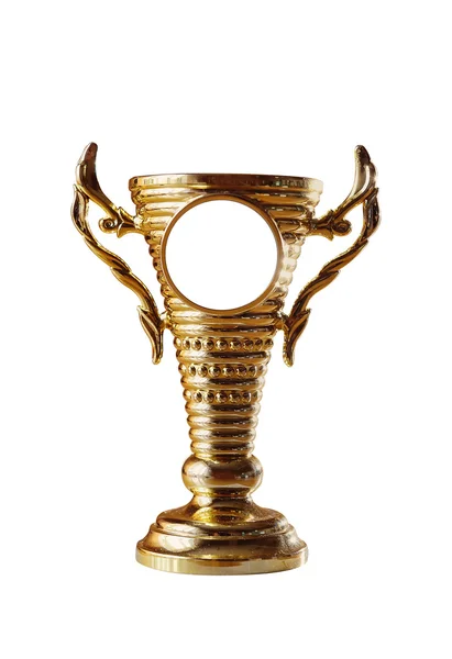 Gold trophy on a white background — Stock Photo, Image