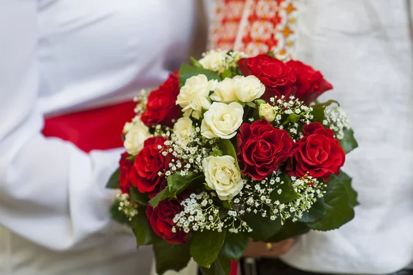 Bridal Bouquet with red Roses — Stock Photo, Image