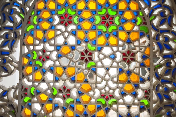 Motif arabe multicolore, vitrail, mosaïque — Photo