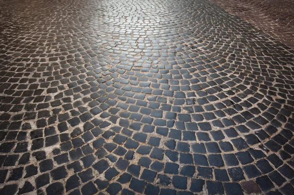 Textura da calçada de pedra de pavimentação — Fotografia de Stock