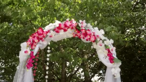 Düğün için güzel dekor — Stok video