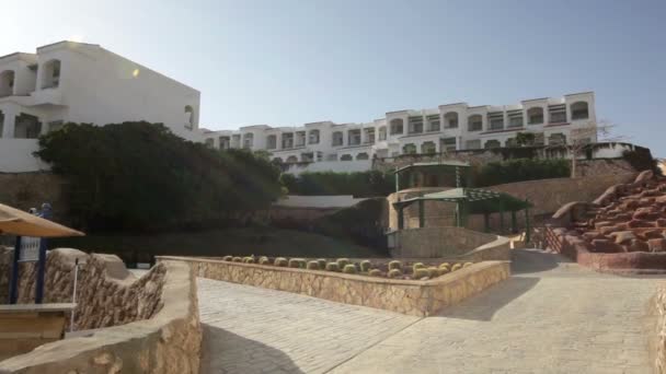 酒店的白色建筑 — 图库视频影像