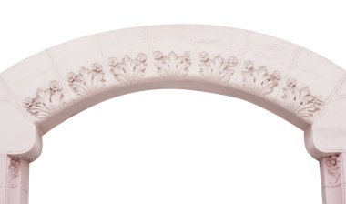 Beyaz bir arka plan üzerinde izole arch Mimarlık