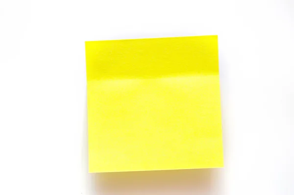 Yellow stickers on a white background — Stock Photo, Image