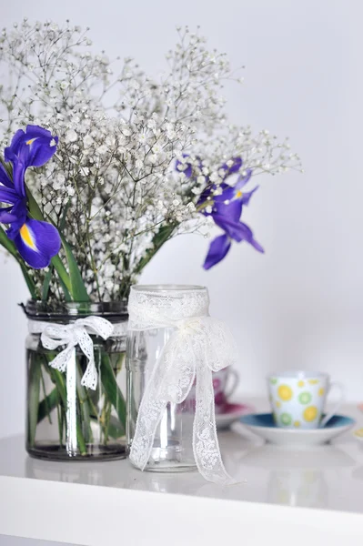 Decor flowers in the pot — Stock Photo, Image