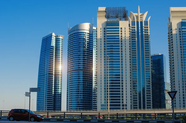 Skyscrapers on a background of the sky — Stock Photo, Image