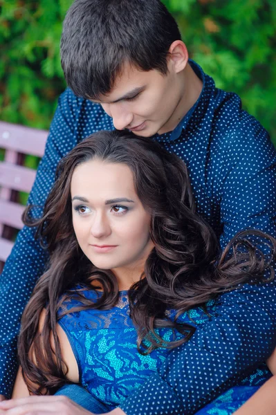 Portrait of a man and woman in love — Stock Photo, Image