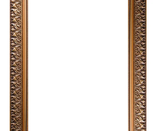 Gold frame isolated on white background — Stock Photo, Image