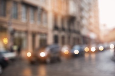 arka plan bulanıklık şehir sokaklarını odak olmadan