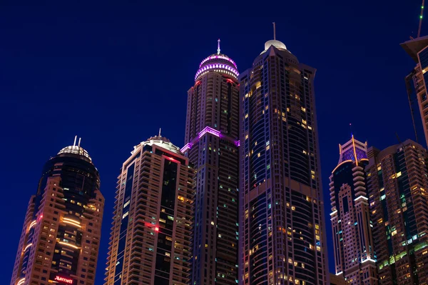 Skylines view of Dubai Marina showing — Stock Photo, Image