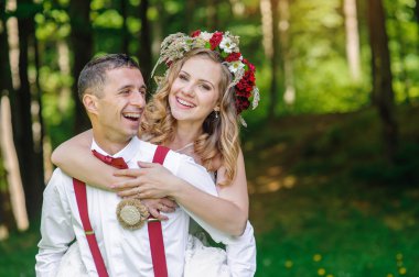 Gelin ve Damat Düğün günü yürüyüş