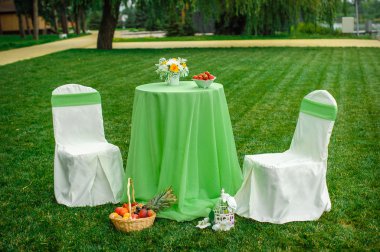 Düğün için güzel dekor