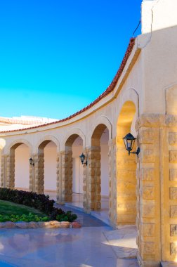 Classic interior with arches and columns