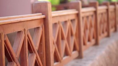 bahçede bir ağaç ahşap çit