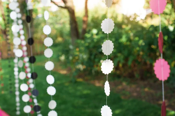 Beautiful Wedding decorations for the ceremony — Stock Photo, Image