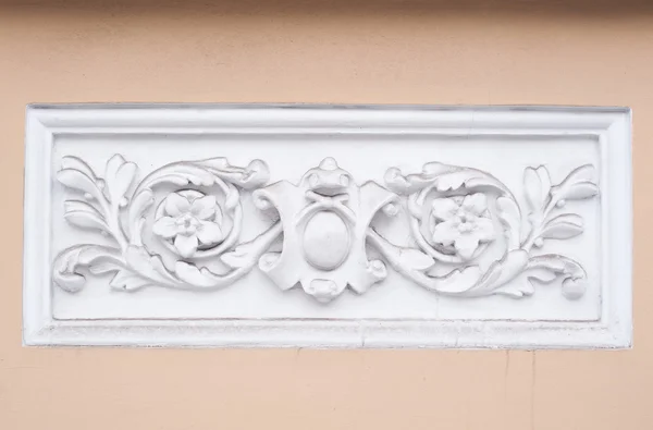Mármol decorativo antiguo ornamental en la pared — Foto de Stock