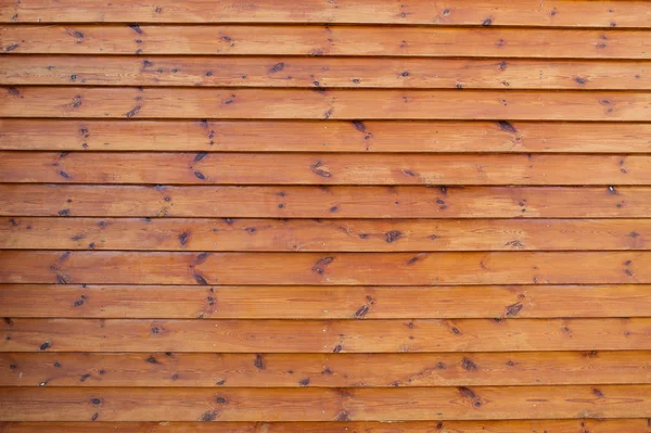 Grande planche de bois marron sur fond de texture murale — Photo