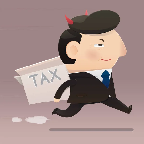 Daňový Podvod Politiků — Stockový vektor